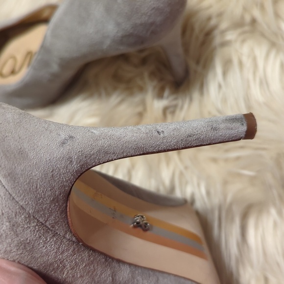Sam Edelman grey suede heels SZ 9.5 - Picture 4 of 7